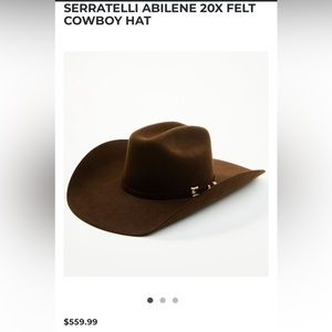 Serratelli® 20X Entre III Felt Cowboy Hat - BROWN